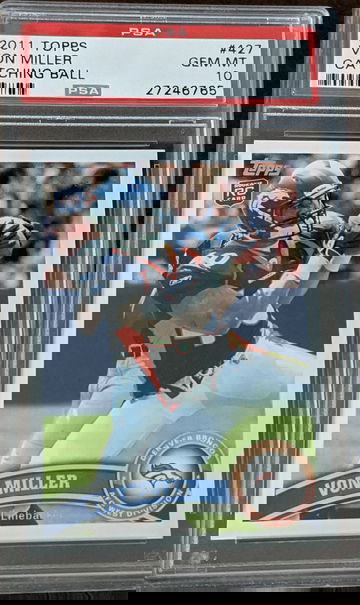 Von Miller 2011 Topps Catching Ball PSA 10