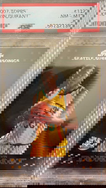 2007 Topps Kevin Durant RC PSA 8