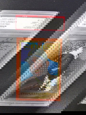 1995 Topps Finest  #115 Kevin Garnett  PSA 9