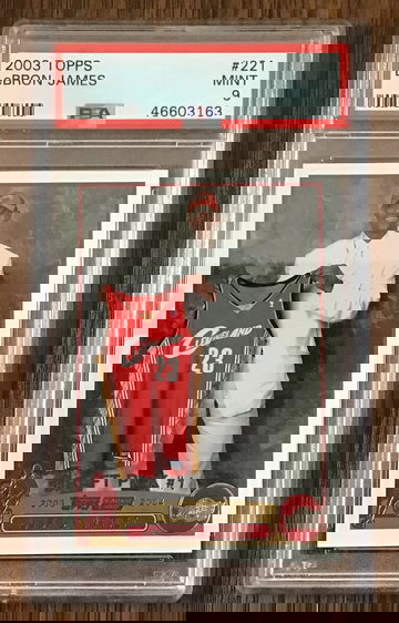 2003 Topps Lebron James rookie RC PSA 9 