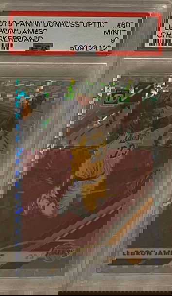 2019 Optic Lebron James Checkerboard PSA 9! 