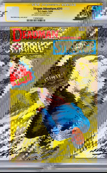 STRANGE ADVENTURES #213 CGC-SS 5.5 *SIGNED BY NEAL ADAMS* STORY COVER & ART 1968