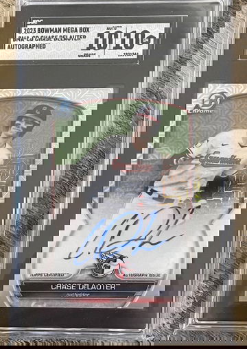2023 Bowman Chrome Mega CHASE DeLAUTER Auto SGC 10-10
