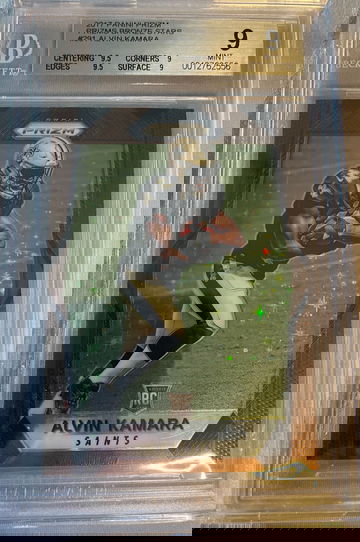 2017 Prizm Alvin Kamara Bronze Stars SSP FOTL PRINT RUN OF /6 BGS 9 