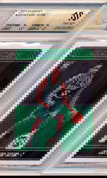 Jayson Tatum 2017-18 Hoops BGS 10 PRISTINE Rookie Card RC Panini NBA PSA #253