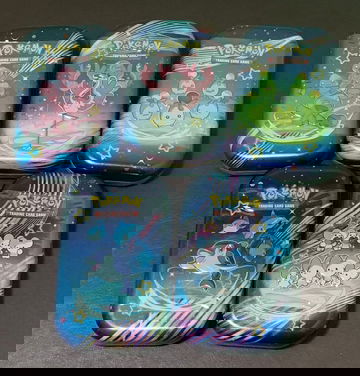 2023 Pokémon Paldean Fates Tins. Set of 5. 