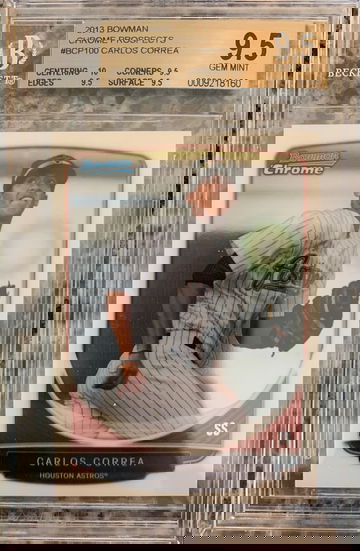 Carlos Correa - 2013 Bowman Chrome Prospects - BGS 9.5 - True Gem+