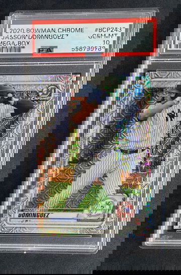 2020 Bowman Chrome Mega Box BCP243 Jasson Dominguez PSA 10