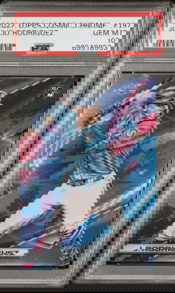 2022 TOPPS COSMIC CHROME JULIO RODRIGUEZ PSA 10 #197