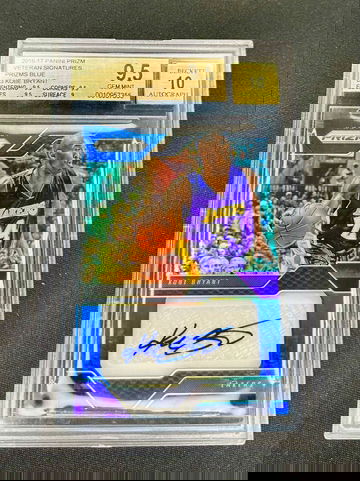 2016 Kobe Bryant Panini Prizm Blue Veteran Signatures Auto /49 BGS 9.5 10 #3 Autograph SP