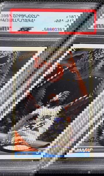 1993-94 Topps Gold Shaquille O'Neal #181 PSA 8 NM-MINT HOF Orlando Magic