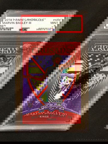 2018 Panini Chronicles - Marvin Bagley - Rookie Crusade Red Prizm /149 PSA 9