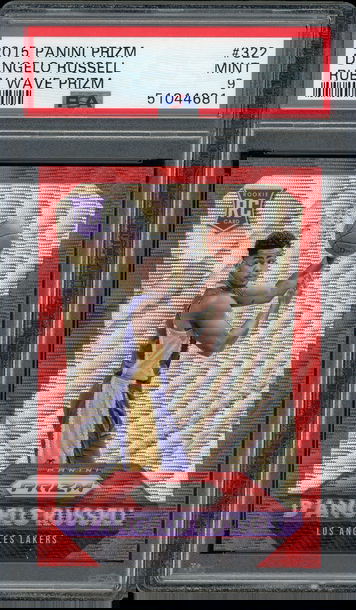 D'Angelo Russell 2015-16 Panini Prizm RC #322 Ruby Wave #233/350! PSA 9 MINT Lakers Nets Wolves!