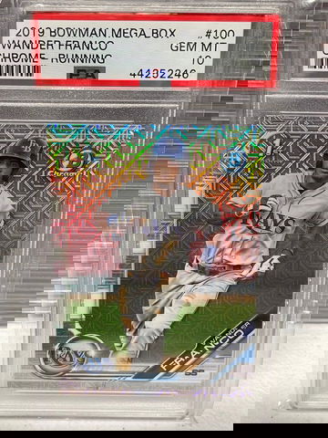 2019 Bowman Chrome Mega Box jWander Franco PSA10