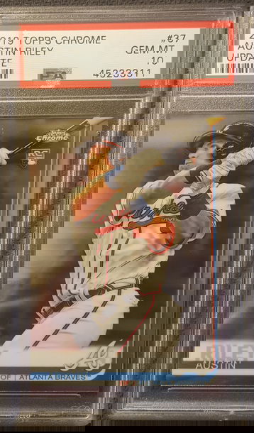 2019 Topps Chrome Update Austin Riley Rookie PSA 10 Atlanta Braves