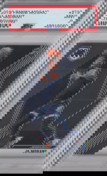 2019 Mosaic Ja Morant Throwing PSA 9