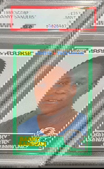 1989 Score Barry Sanders PSA 9 Rookie