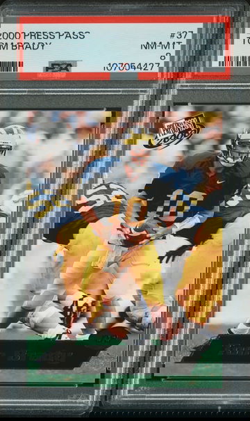 2000 Press Pass #37 Tom Brady Rookie RC PSA 8