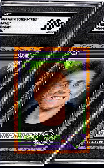 2024 Panini Score-A-Treat #4 Bo Nix Rising Stars Pumpkins SGC 10