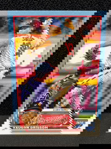 2023 Topps Series 1 Vaughn Grissom Father’s Day Blue Parallel /50 RC