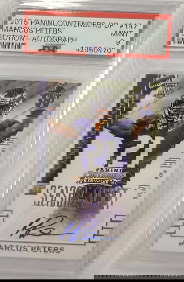 Marcus Peters Contenders Auto SSP Variation PSA 9