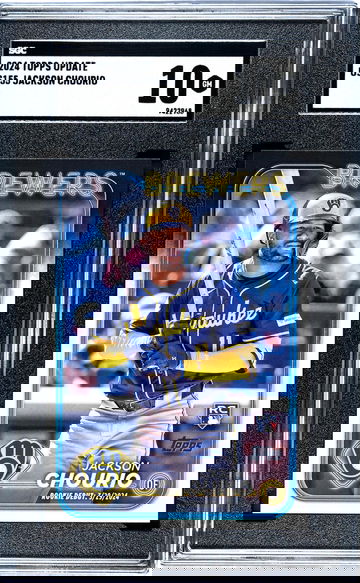 2024 Topps Update Rookie Debut Jackson Chourio #US155 RC SGC 10