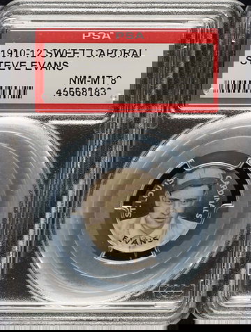 1910-12 Sweet Caporal Steve Evans St. Louis Cardinals PSA 8 NM/MT