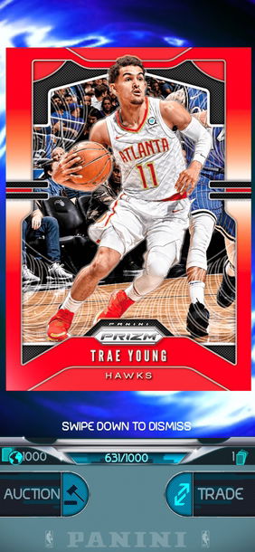 2019-20 Panini Prizm Trae Young Red Color Match /1000 - DUNK