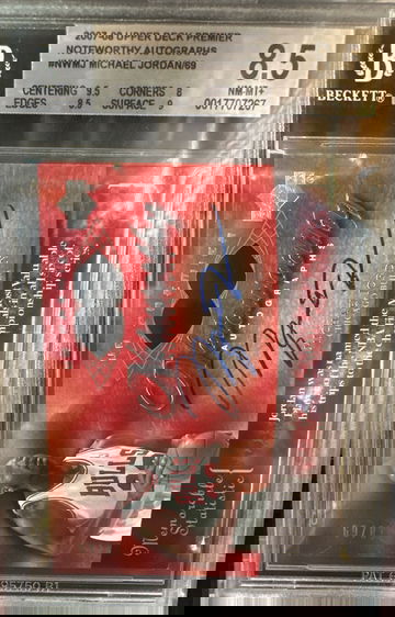 2007 Michael Jordan Upper Deck Premier Noteworthy BGS 8.5