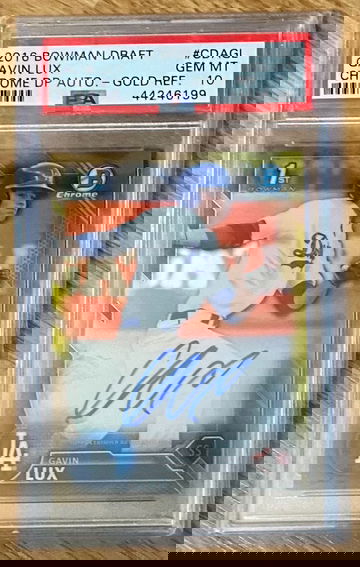 2016 Bowman Chrome GAVIN LUX GOLD Refractor Auto /50 PSA 10