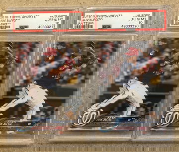 2018 topps update Juan Soto lot 2 Psa 10