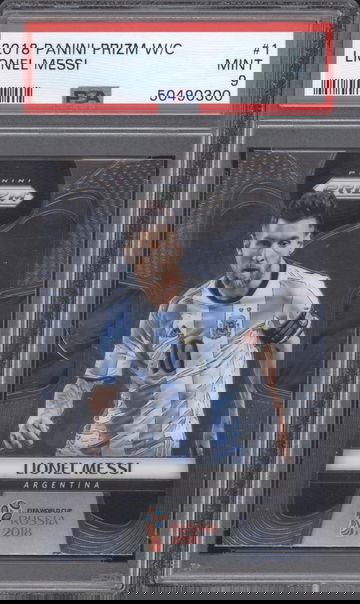 2018 Panini Prizm World Cup 1 Lionel Messi PSA 9 MINT