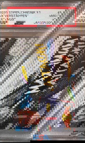 2020 Topps Chrome Max Verstappen Track tags PSA 9 #5 Formula 1 F1