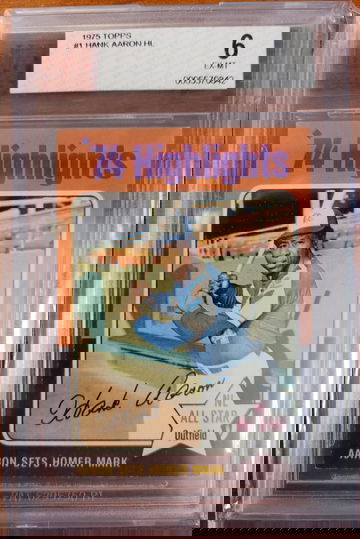 1974 Hank Aaron Hightlights BGS 6
