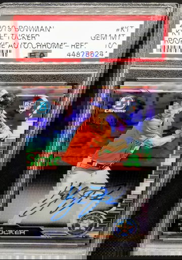 Kyle Tucker 2019 Bowman Chrome Rookie RC Refractor Auto Autograph 314/499 PSA Gem Mint 10