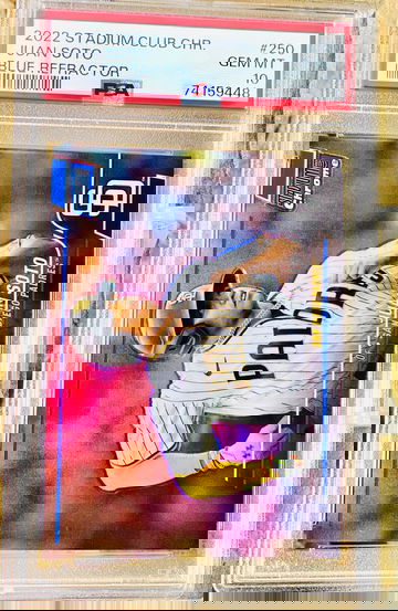 Juan Soto Blue /199 PSA 10 POP 2 Stadium Club Chrome Refractor 2022