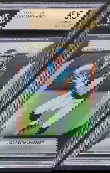 2016 Panini Prizm Silver Carson Wentz RC Rookie BGS 9.5