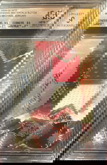 2004 Michael Jordan Upper Deck SPx Winning Materials Autographs BGS 8.5