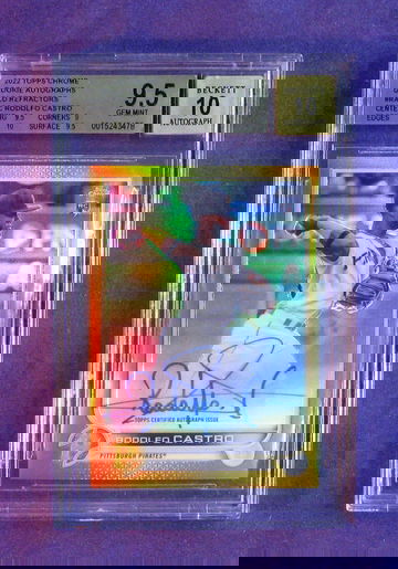 2022 Topps Chrome Rodolfo Castro Rookie Gold Refractor Auto 35/50  #RA-RC AUTO 35/50