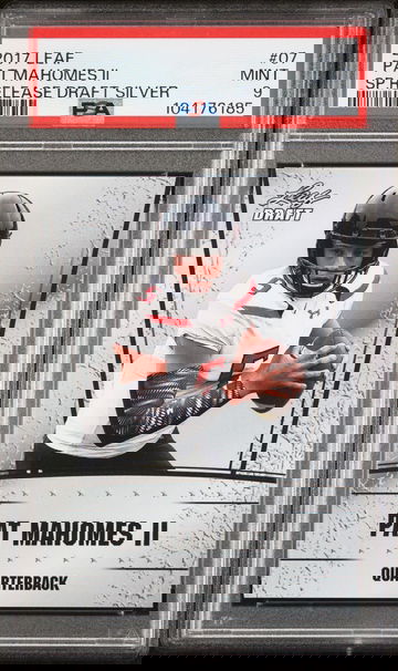 2017 Leaf Draft SP Release Silver Patrick Mahomes II #07 PSA 9