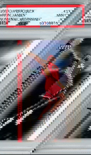 LEBRON JAMES 2003 Upper Deck Phenomenal Beginning #13 PSA 9 Mint Cavs Lakers Heat