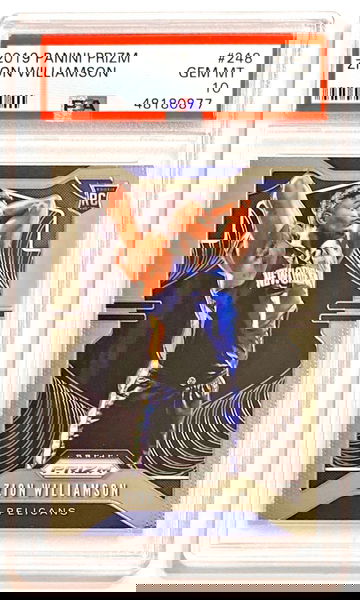 2019-20 Panini Prizm Zion Williamson #248 Rookie PSA 10