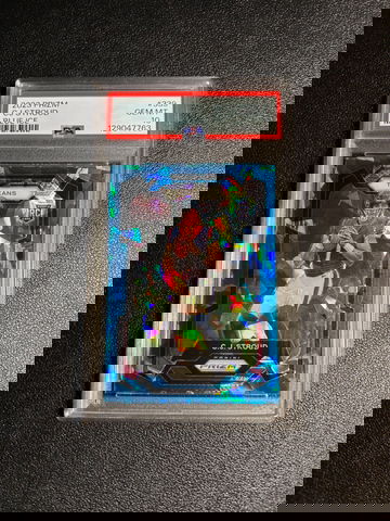 2023 Panini Prizm CJ Stroud #87/99 Blue Ice Rookie PSA 10 Texans