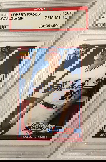 1991 TOPPS TRADED JASON GIAMBI #45T GEM MT 10