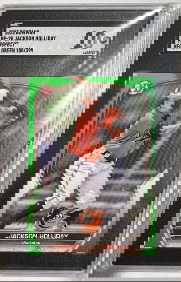 2023 Bowman Jackson Holliday Prospect Neon Green BP-20 /399 SGC 10