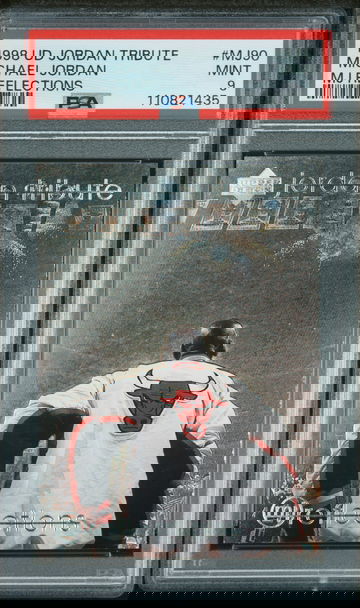 Michael Jordan 1998 Upper Deck Jordan Tribute MJ Reflections #MJ90 PSA 9