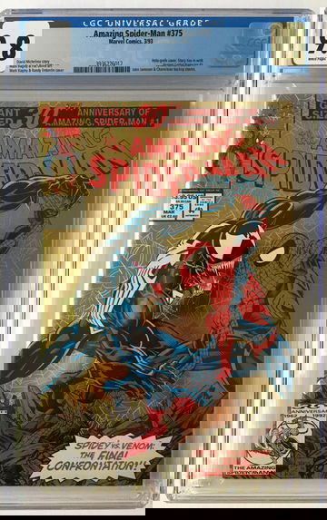 AMAZING SPIDER-MAN #375 CGC 9.8 1st ANNE  WEYING FREE S/H.