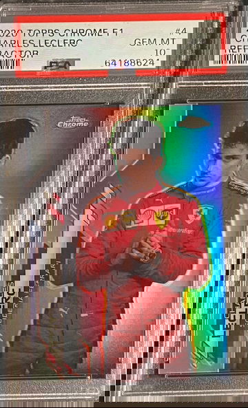 2020 Topps Chrome Sapphire F1 Charles LeClerc Refractor Formula 1 