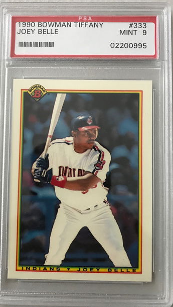 1990 Bowman Tiffany “Albert” Joey Belle RC Rookie PSA 9