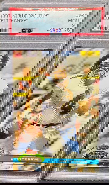 1991 Stadium Club Brett Farve PSA 9